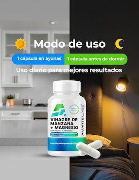 Vinagre de Manzana + Magnesio de 60 cápsulas