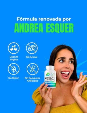 Vinagre de Manzana + Magnesio de 60 cápsulas