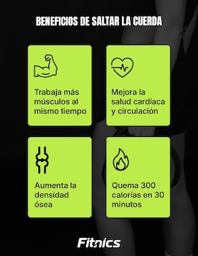 Cuerda para saltar Fitnics Corded jump adulto
