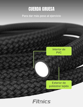 Cuerda para saltar Fitnics Corded jump adulto