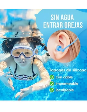 Goggles transparentes Xtellar para natación de niño