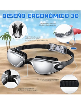 Goggles transparentes Xtellar para natación unisex