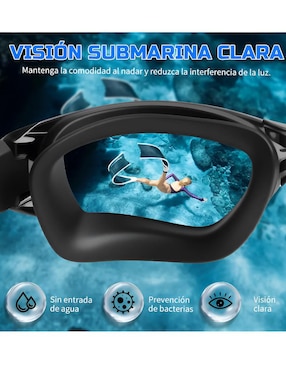 Goggles transparentes Xtellar para natación unisex