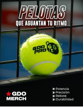 Set de pelotas Gdo para pádel adulto