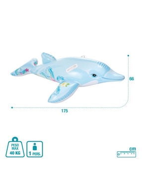 Inflable acuático forma de delfín Intex