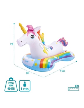 Inflable acuático forma de unicornio Intex