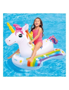 Inflable acuático forma de unicornio Intex
