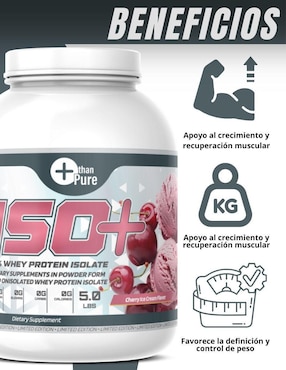 ISO+ Fit Nutrition con calcio sabor cereza de 2.2 kg