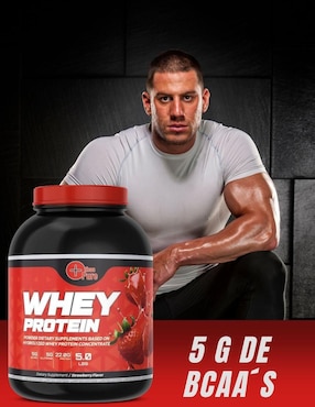 Proteina WHEY Fit Nutrition sabor fresa de 2.2 kg