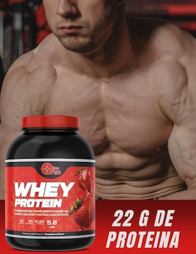 Proteina WHEY Fit Nutrition sabor fresa de 2.2 kg
