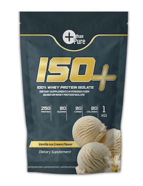 ISO+ ISOLATE Fit Nutrition con calcio sabor vainilla de 1 kg