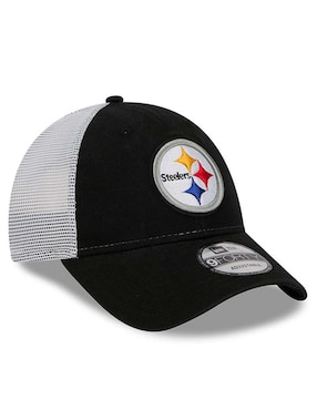 Gorra visera curva snapback para fútbol americano New Era Evergreen Pittsburg Steelers unisex