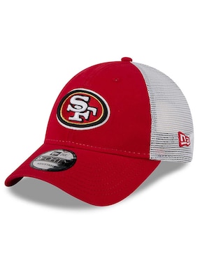 Gorra visera curva snapback para fútbol americano New Era Evergreen San Francisco 49ers para hombre