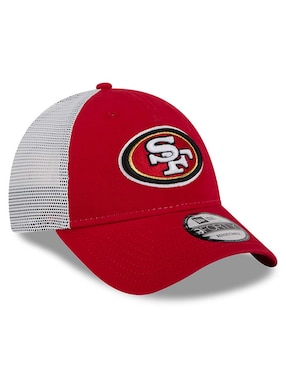 Gorra visera curva snapback para fútbol americano New Era Evergreen San Francisco 49ers para hombre