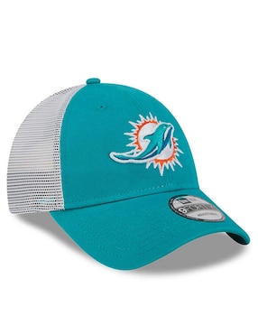 Gorra visera curva correa ajustable para fútbol americano New Era evergreen Miami Dolphins unisex