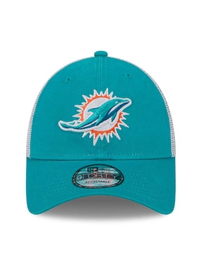 Gorra visera curva correa ajustable para fútbol americano New Era evergreen Miami Dolphins unisex