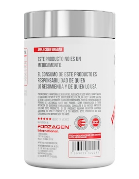 Vinagre de Manzana Forzagen Apple Cider Vinegar Forzagen de 60 cápsulas