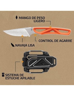 Navaja Gerber cuchillo liso Exo-Mod Caper