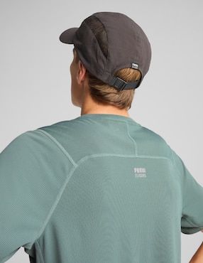 Gorra visera curva velcro para entrenamiento Puma Seasons running 5 panel cap unisex