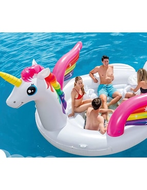 Inflable acuático forma de unicornio Intex