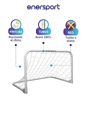 Portería para fútbol con red Enersport infantil