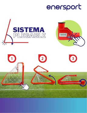 Set porterías con red Enersport infantil