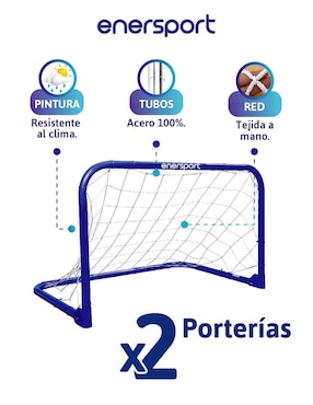 Set porterías con red Enersport infantil