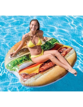 Inflable acuático forma de hamburguesa Intex