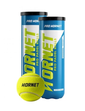 Set de pelotas pro hornet padel para pádel adulto
