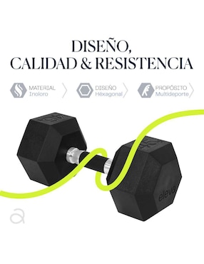Set mancuernas de peso fijo Eleva 20 kg 2 piezas
