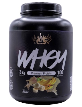 Proteína whey madness suplemento deportivo premium Madness Nutrition con proteína sabor plátano de 3 kg
