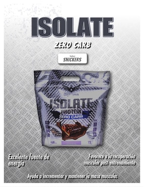 Proteína isolate defender suplemento levanta músculo Defender Nutrition con proteína sabor chocolate de 2.2 kg