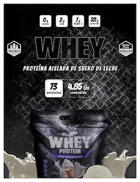 Costal proteína whey defender aislada suplemento Defender Nutrition con proteína sabor vainilla de  2.2 kg