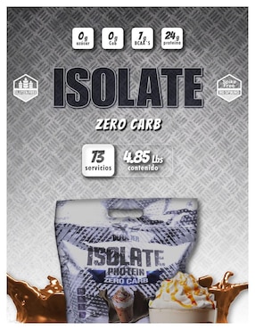 Proteína isolate defender suplemento levanta músculo caramel machiato Defender Nutrition con proteína sabor caramelo de 2.2 kg
