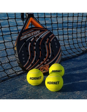 Set de pelotas Pro Hornet Padel para pádel adulto