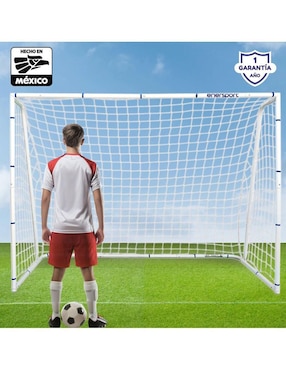 Portería para fútbol con red Enersport adulto