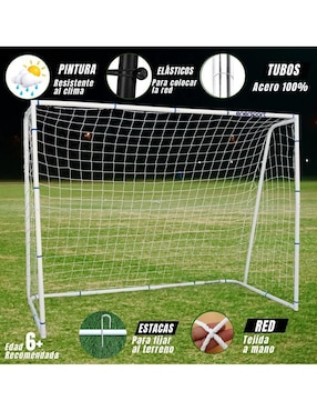 Portería para fútbol con red Enersport adulto