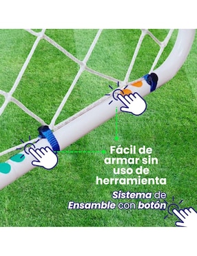 Portería para fútbol con red Enersport infantil