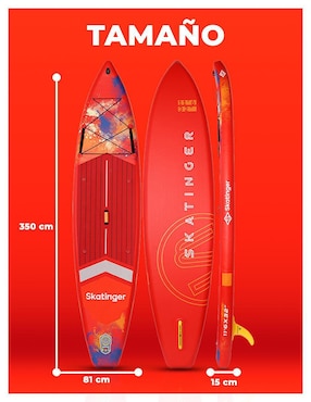 Tabla surf Level Fitness Interstellar red adulto