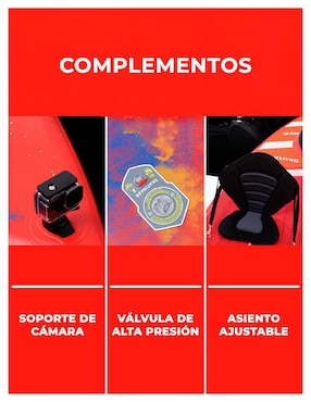 Tabla surf Level Fitness Interstellar red adulto