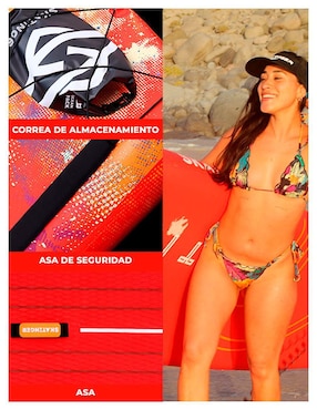 Tabla surf Level Fitness Interstellar red adulto