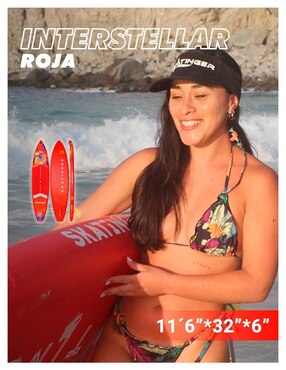 Tabla surf Level Fitness Interstellar red adulto