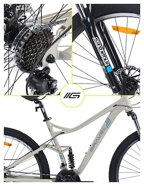 Bicicleta de montaña Gravel rodada 29 Everest unisex