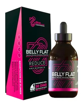 Belly zlimer termogenico y voluminizador de glúteos Belly Fat con multivitamínico y antioxidante sabor fresa de 12 oz