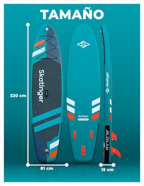 Tabla surf Level fitness paddle jade adulto
