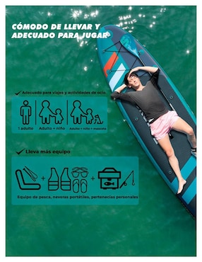 Tabla surf Level fitness paddle jade adulto