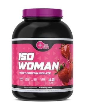 Iso woman Fit Nutrition con colageno sabor fresa de 1.8 kg