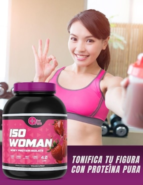 Iso woman Fit Nutrition con colageno sabor fresa de 1.8 kg
