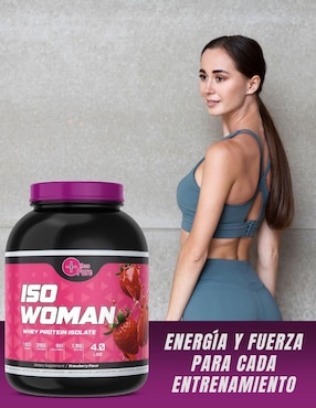 Iso woman Fit Nutrition con colageno sabor fresa de 1.8 kg