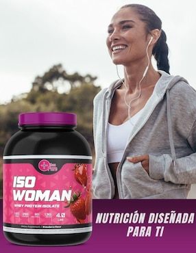 Iso woman Fit Nutrition con colageno sabor fresa de 1.8 kg